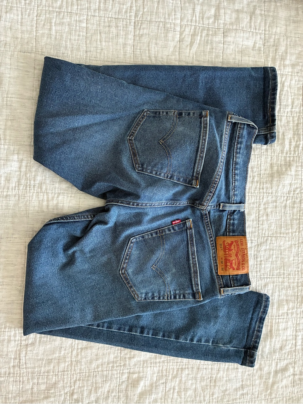 Levi's Men's Dark Blue Straight Jeans